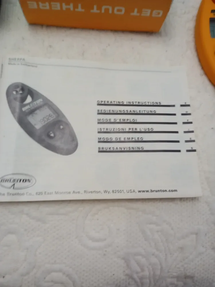 Brunton Sherpa Altimeter Atmospheric Data Center image indicator(10)