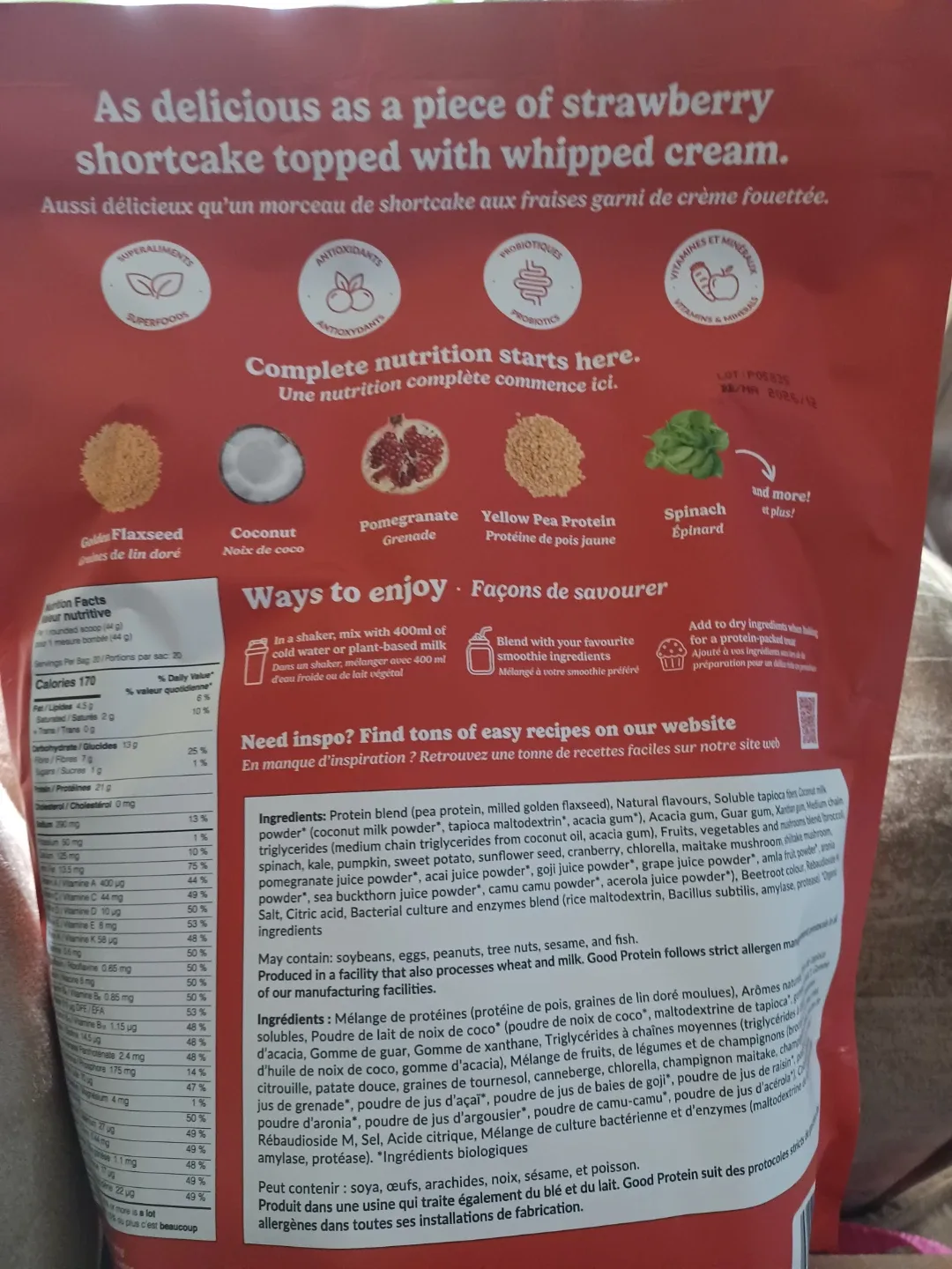 Good Protein All-in-One Shake - Strawberries & Cream image indicator(2)