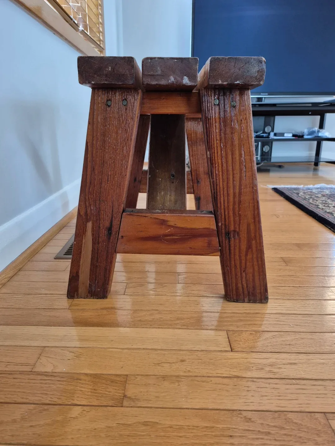 Vintage Bench - Solid Wood - Hand-Made : Super Sturdy & Solid image indicator(3)