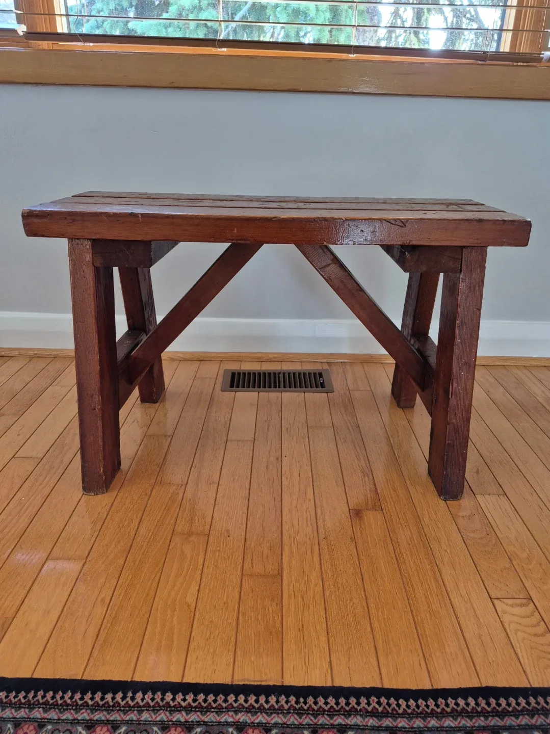 Vintage Bench - Solid Wood - Hand-Made : Super Sturdy & Solid thumbnail