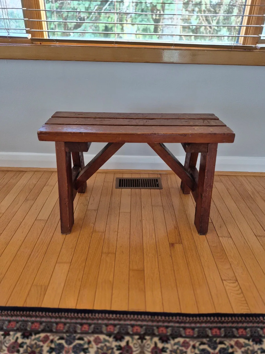 Vintage Bench - Solid Wood - Hand-Made : Super Sturdy & Solid image indicator(7)
