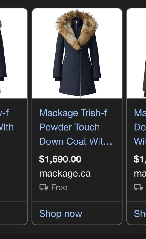 Mackage Trish-F Black Down Coat Size M - photo 4