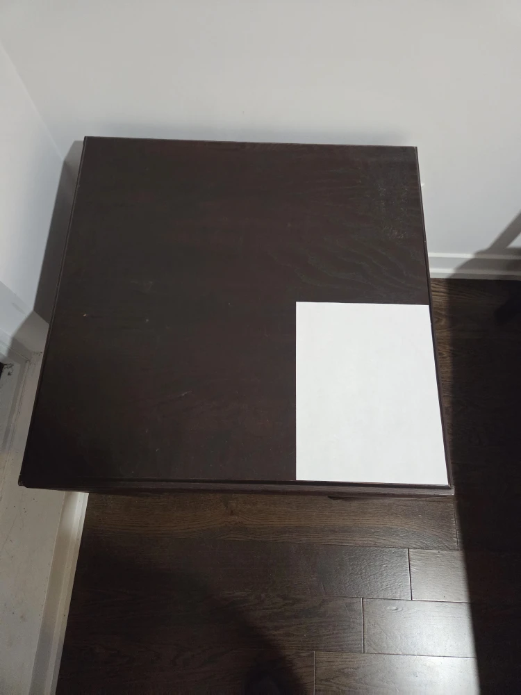 FREE!! Dark Brown Wood Side Table - photo 3