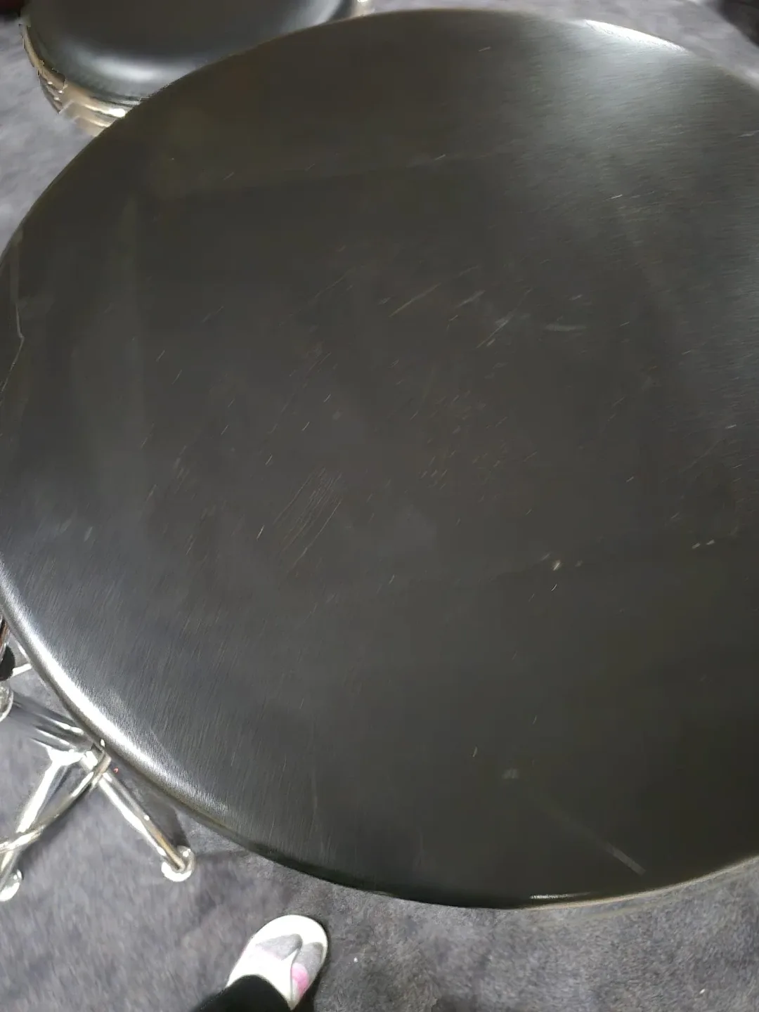 Pub Table and 4 Stools - Chrome & Black image indicator(5)