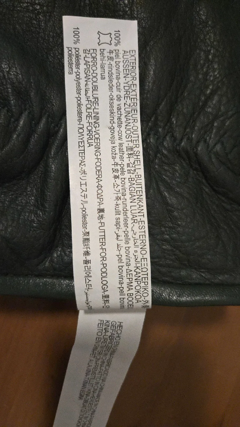 ZARA 100% Leather Gloves Size Large image indicator(3)