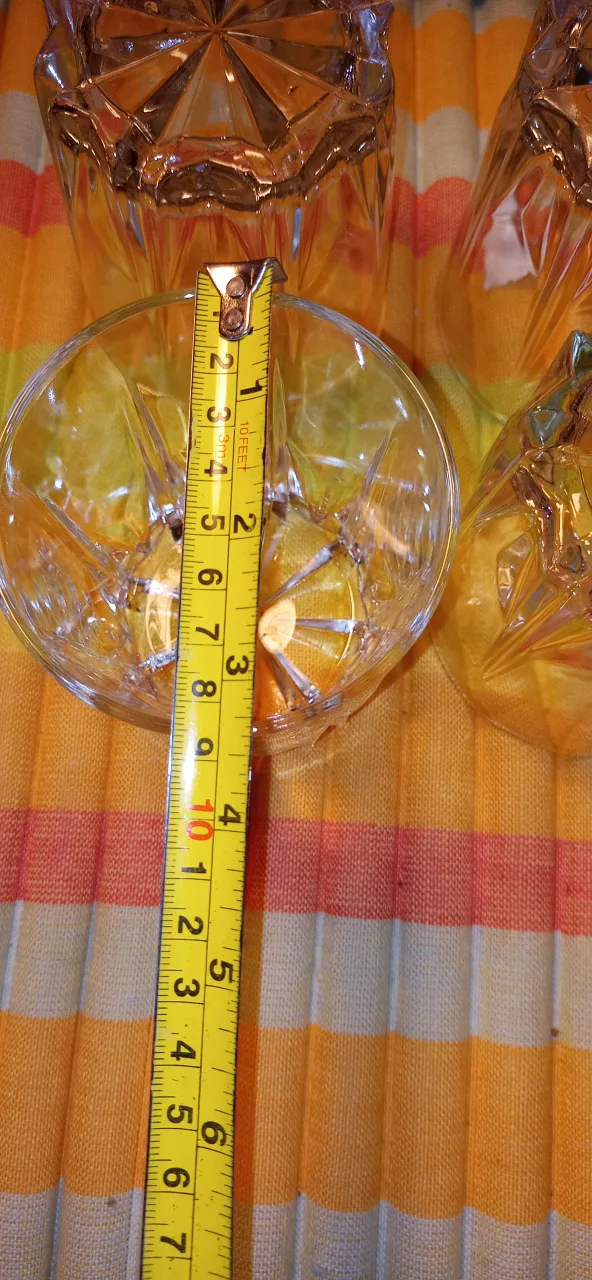 6 retro rock crystal glasses in mint condition image indicator(7)