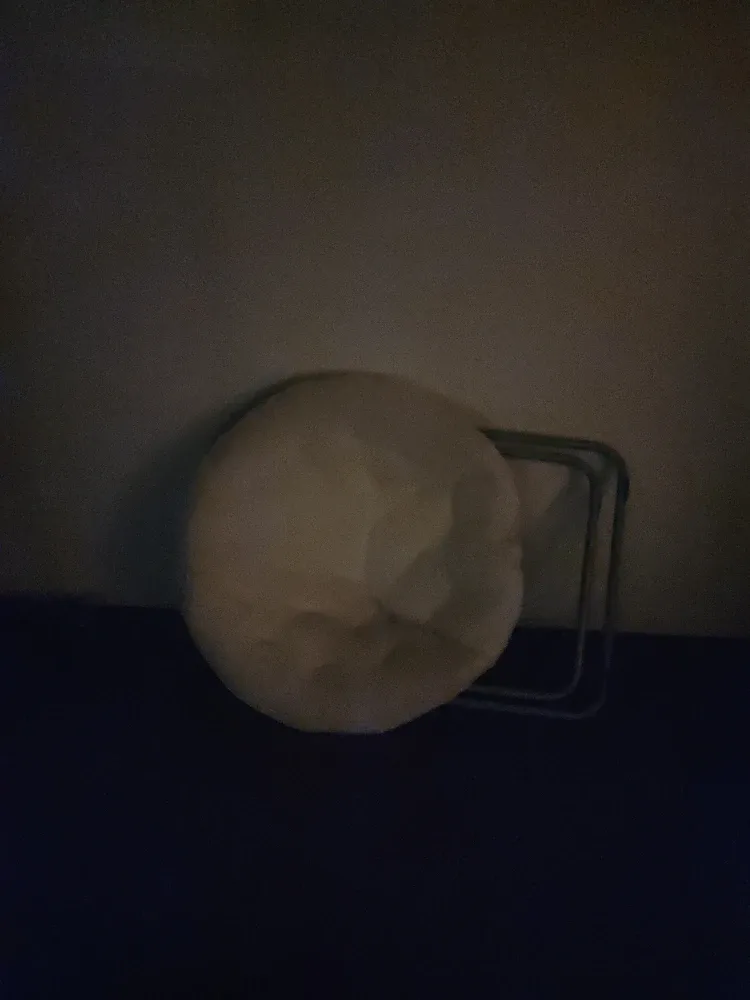 Folding White Saucer Chair