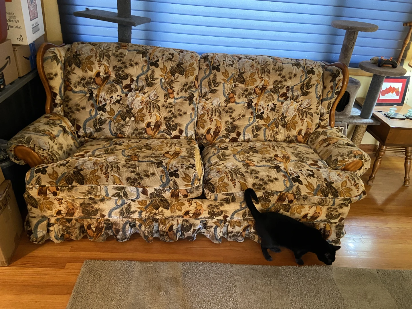 Floral Print Sofa and Armchair Set - photo 2