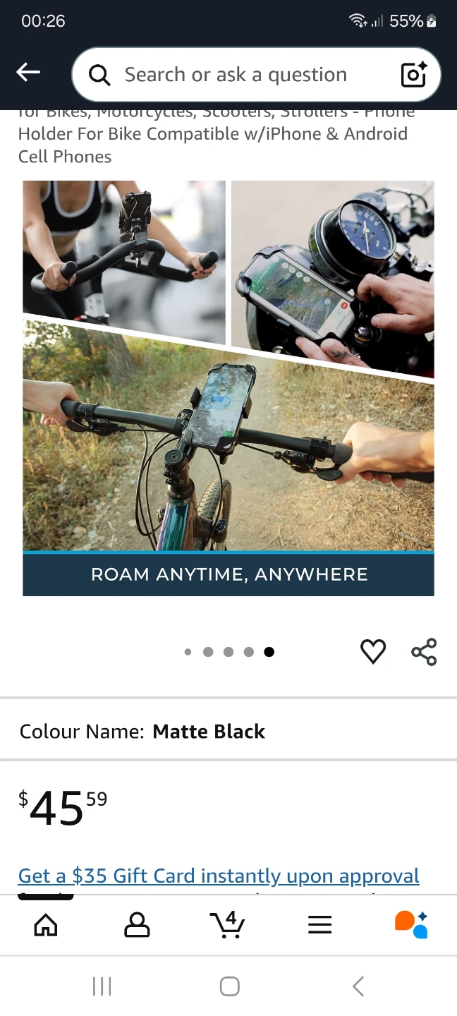 ROAM Co-Pilot Universal Bike Mount - New in Box! - photo 3