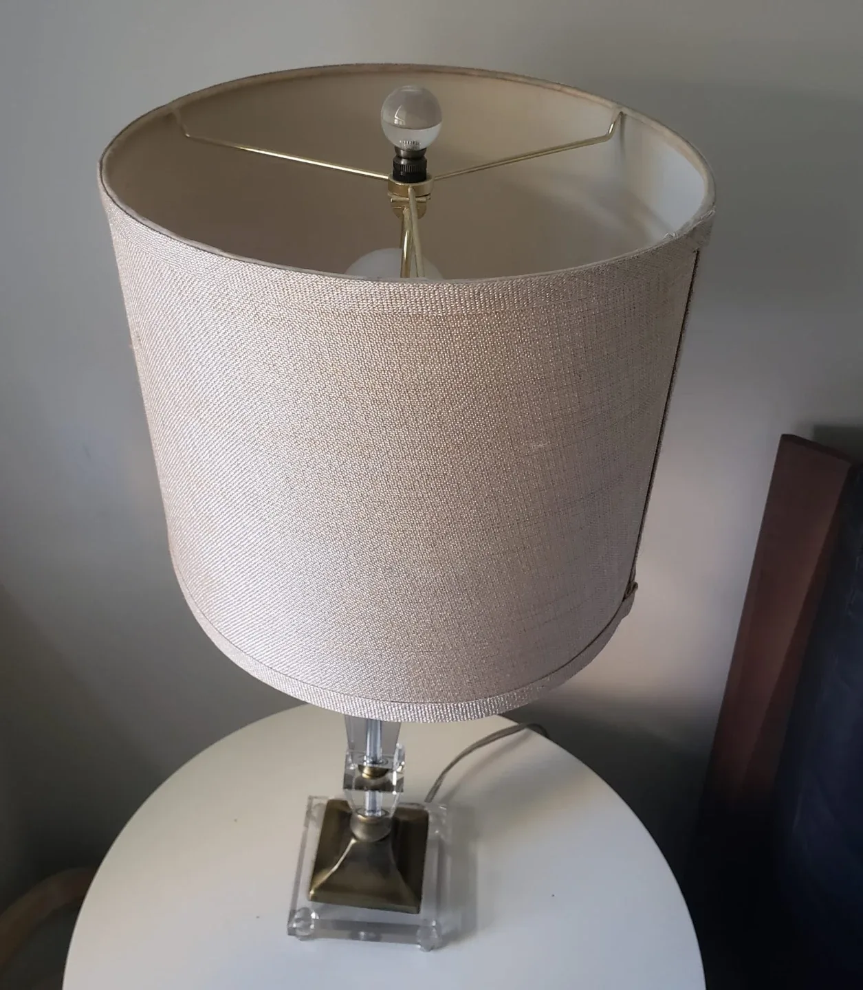 2 Identical Table Lamp with Beige Shade