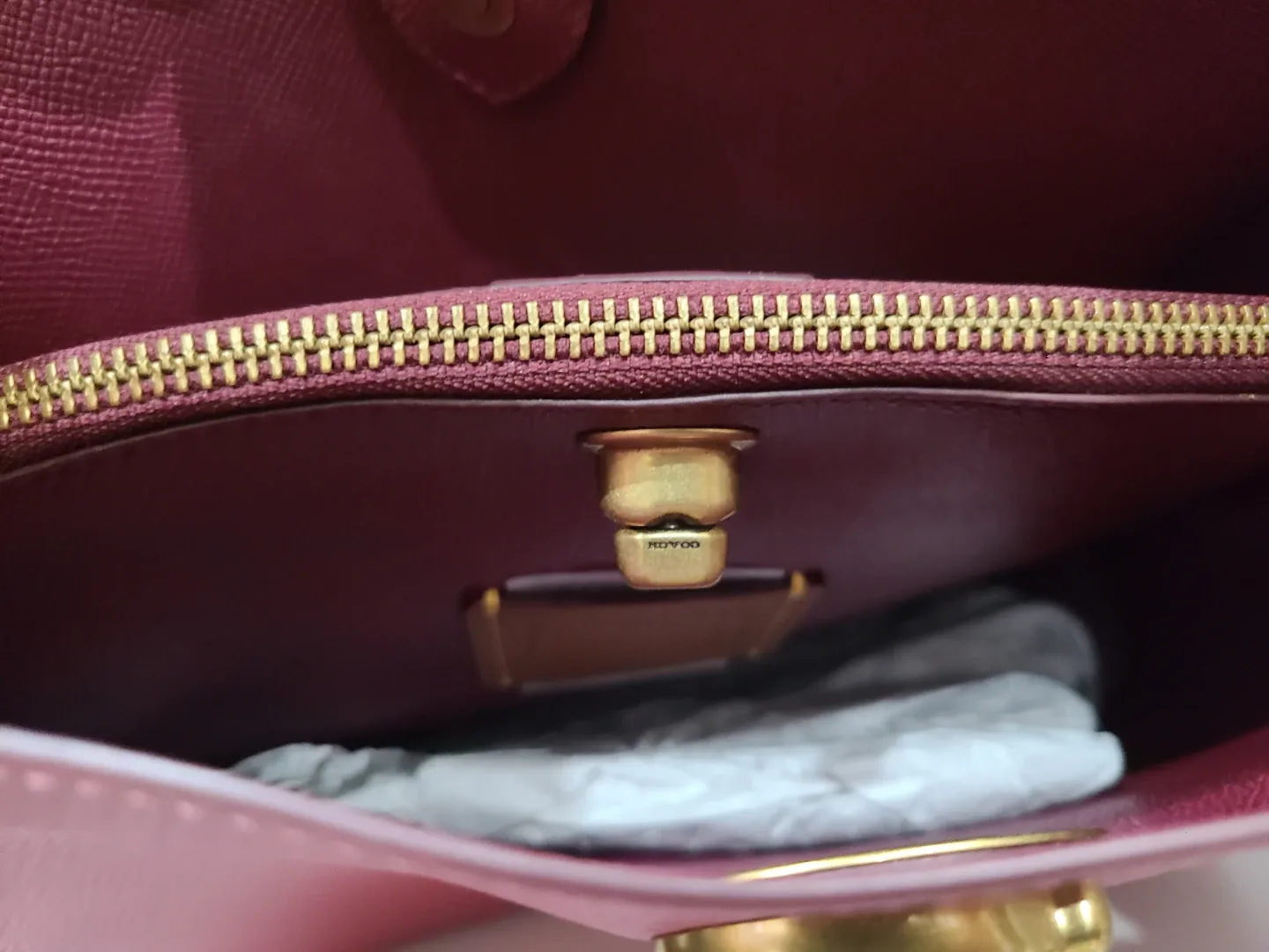 Coach Leather Bucket Bag - Pink image indicator(6)