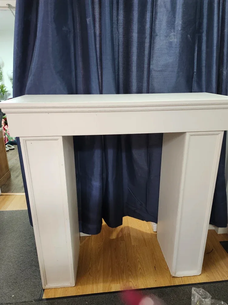 White faux Fireplace