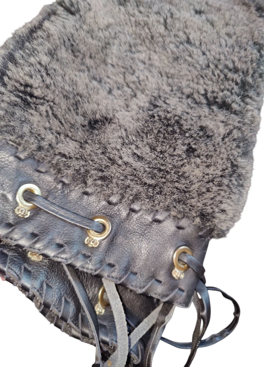 Women's Juicy Couture Moccasin Leather & Faux Fur Boots Size 6 - photo 4