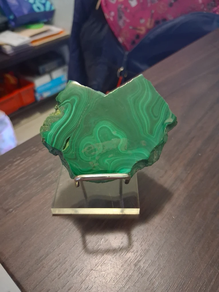 Malachite Slab on Stand - Green - photo 5