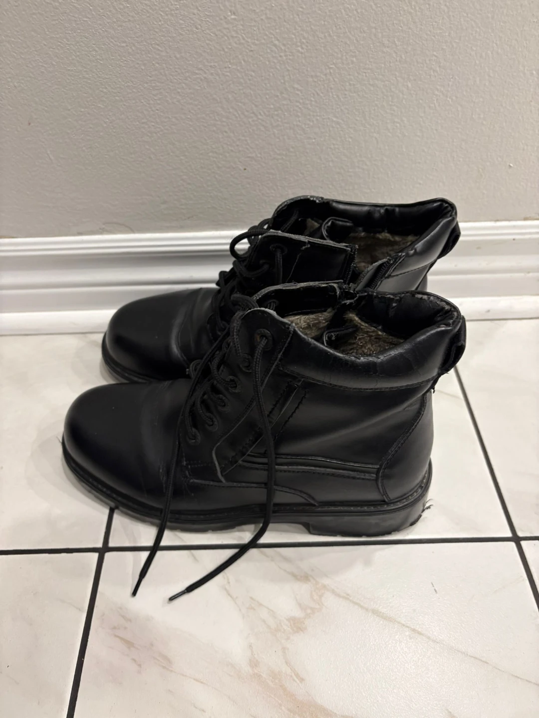 Black Leather Ankle Boots - photo 3