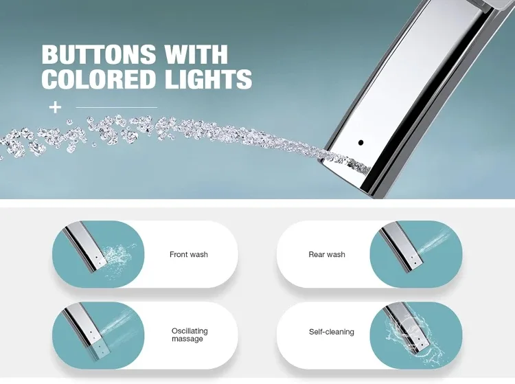 Smart Electric Heated Bidet Seat with Remote Control BNIB image indicator(4)