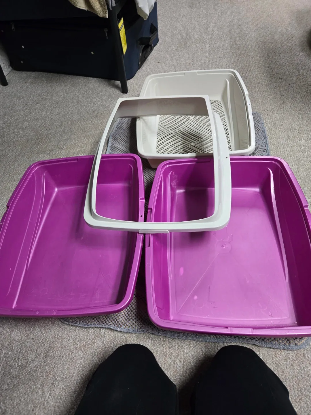 Sifting Cat Litter Box with Mat image indicator(2)