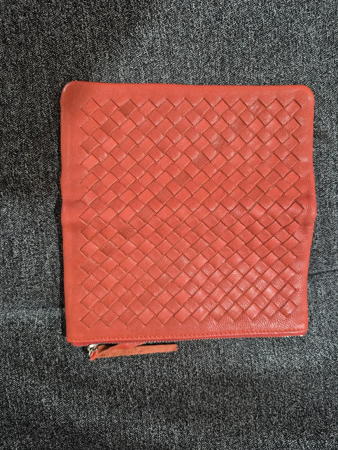 Pumpkin Woven Leather Wallet 🥕 thumbnail