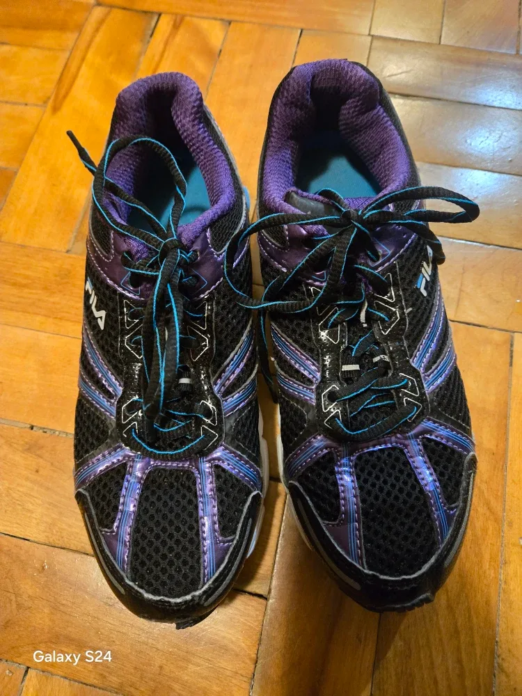 Fila Running Shoes - Black, Blue, Purple