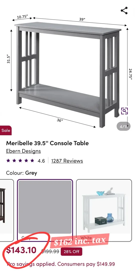 Console Table - Hallway or Living Room *new image indicator(4)