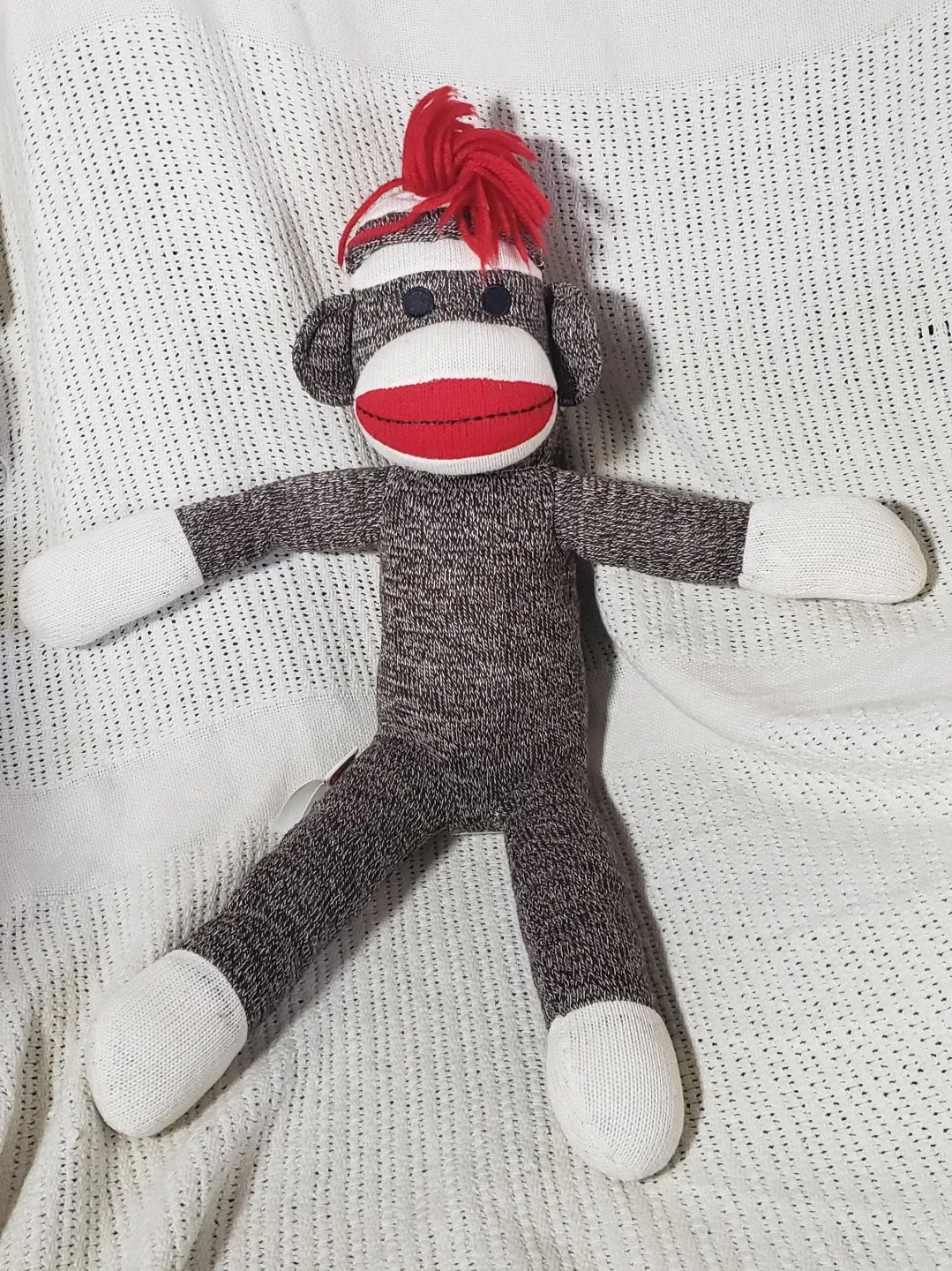 Sock Monkey Stuffed Animals - 1 Medium and 1 Small image indicator(2)