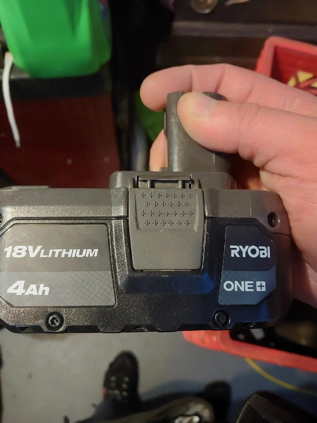 Ryobi ONE+ 18V Lithium 4Ah Battery image indicator(2)