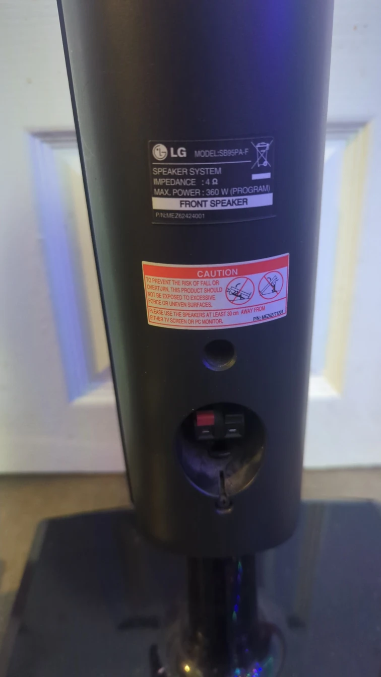 LG SB95PA-F Front Speakers - Black - photo 4