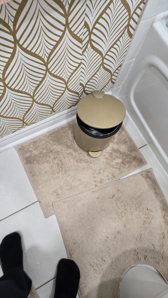 Gold trash can - photo 3