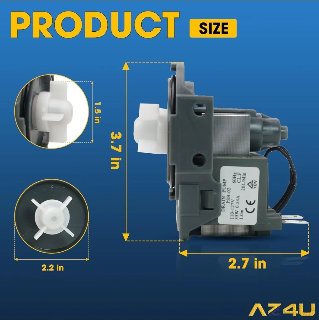 AZ4U Dishwasher Drain Pump - Replaces Samsung Models - photo 3