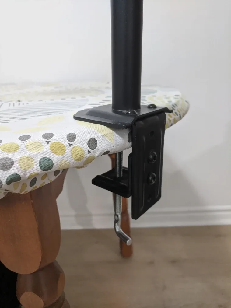 Black Adjustable Monitor Desk Mount image indicator(5)