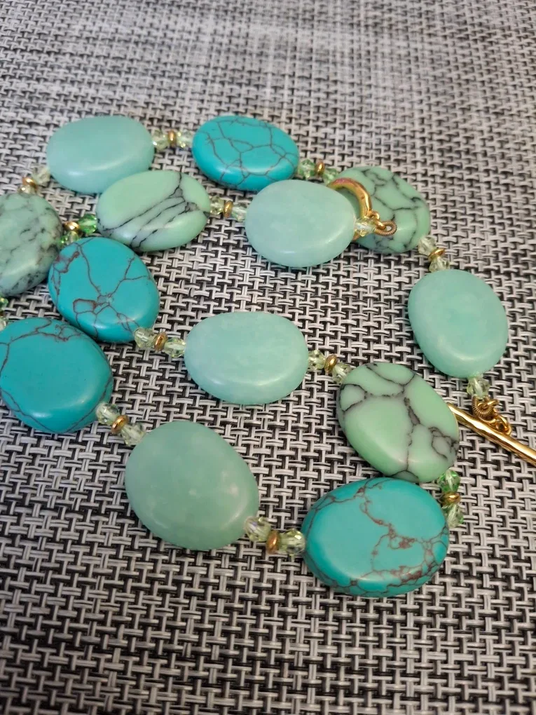 Turquoise Ralf Lauren Stone Beaded Necklace image indicator(3)