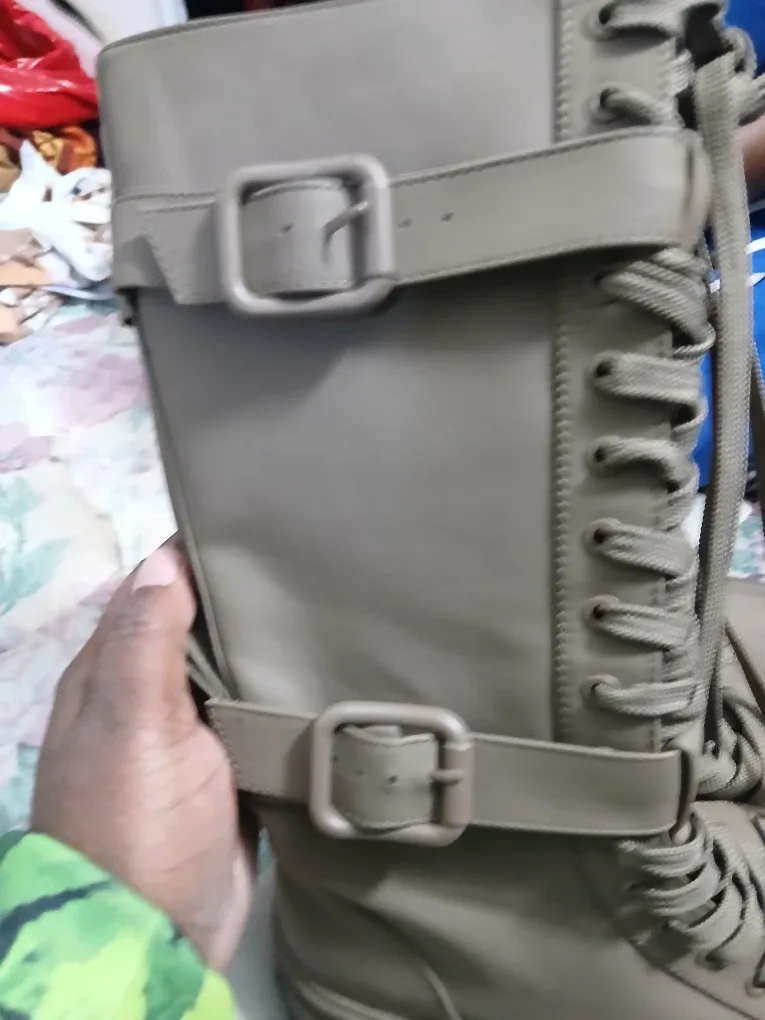 Zara Lace-Up Buckle Boots - Size 40 image indicator(2)