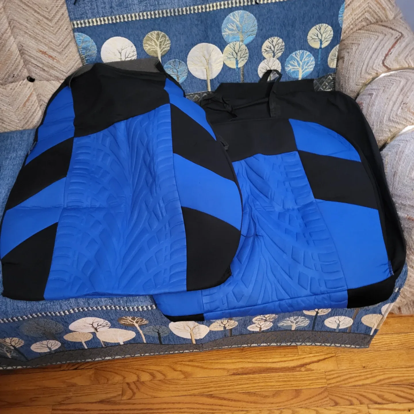 Blue & Black SUV Van Seat Covers image indicator(9)