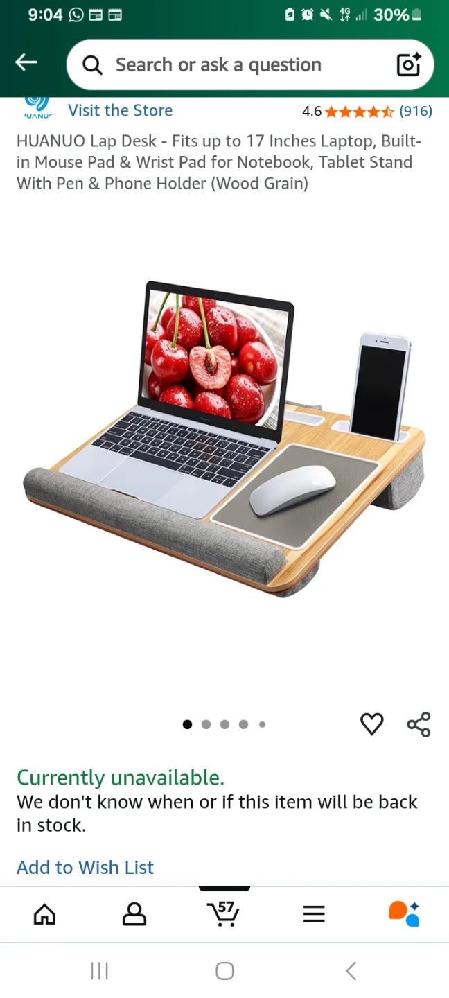 Lap Desk - Fits up to 17 Inches Laptop - photo 4