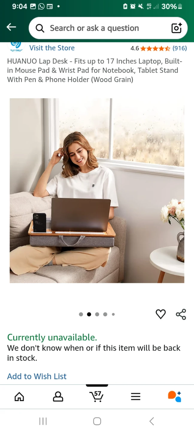 Lap Desk - Fits up to 17 Inches Laptop - photo 5