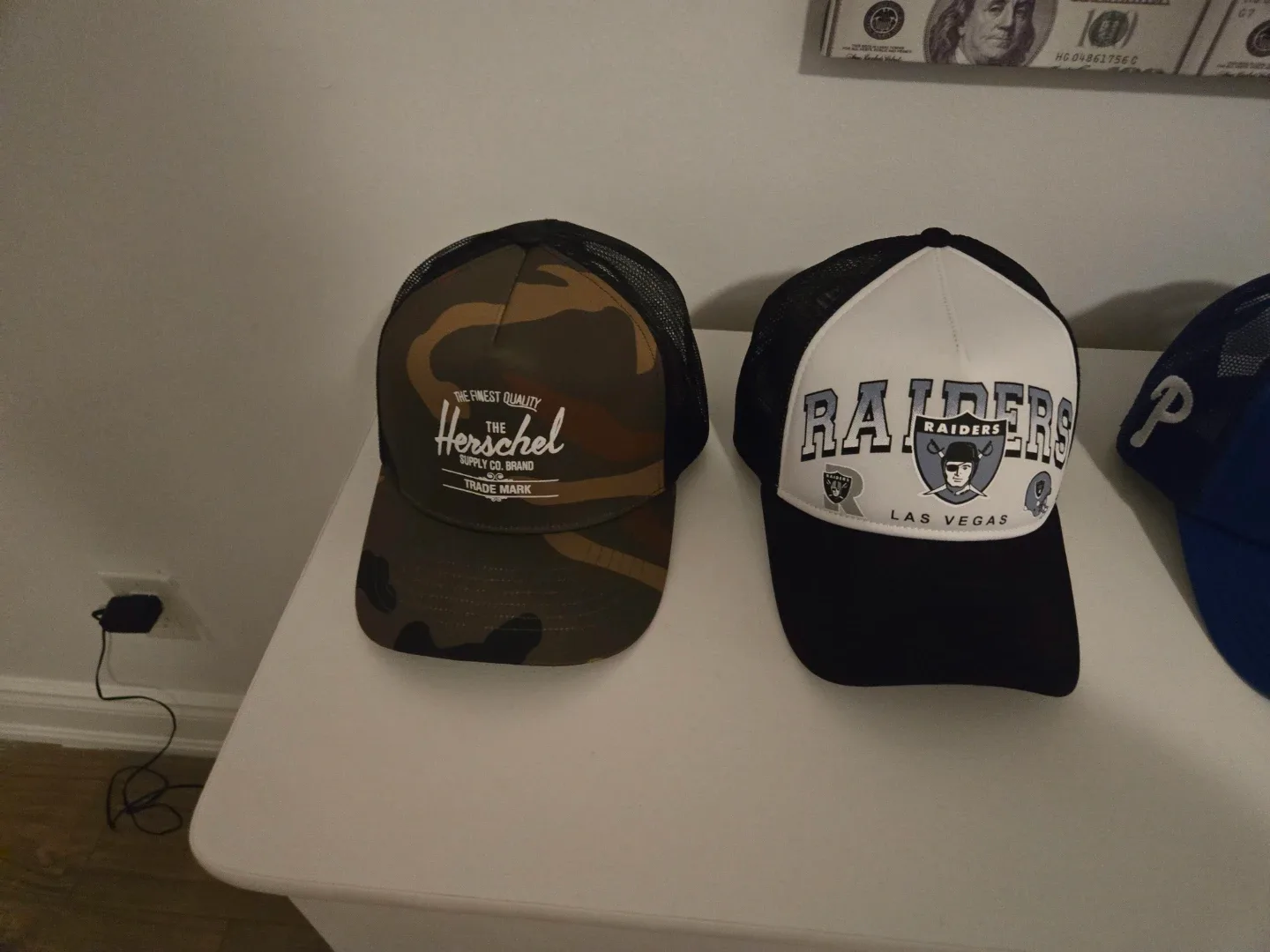 Assorted Baseball Caps: Memphis Hustle, Giants, Celtics image indicator(7)