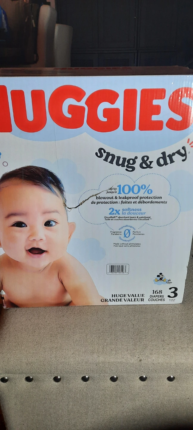 New Huggies Snug & Dry Size 3 Diapers - 168 Count - photo 3