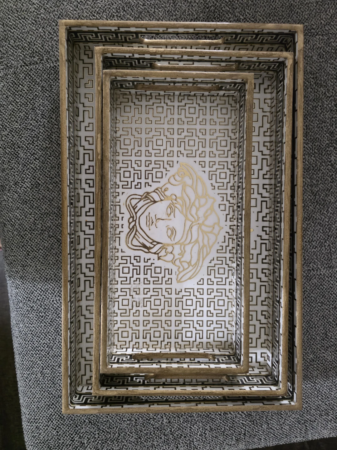 Versace Decorative wooden Tray Set
