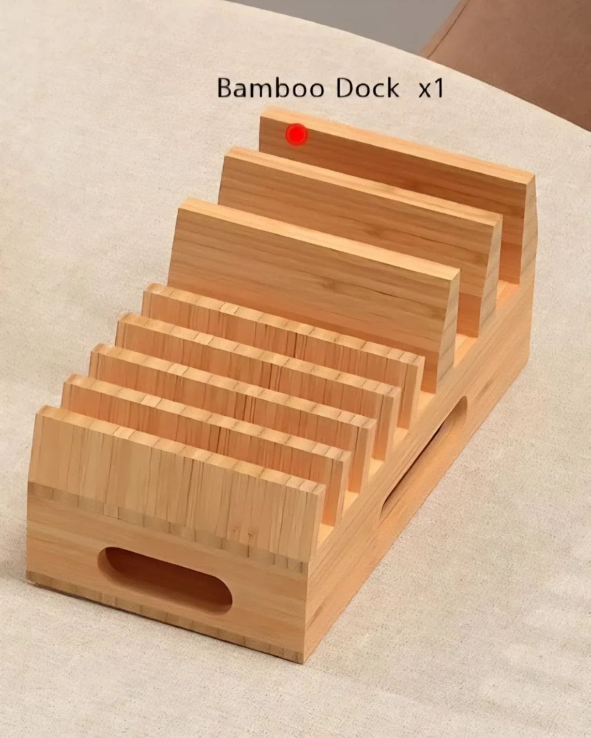 Bamboo Multi Device Charging Station Dock image indicator(2)
