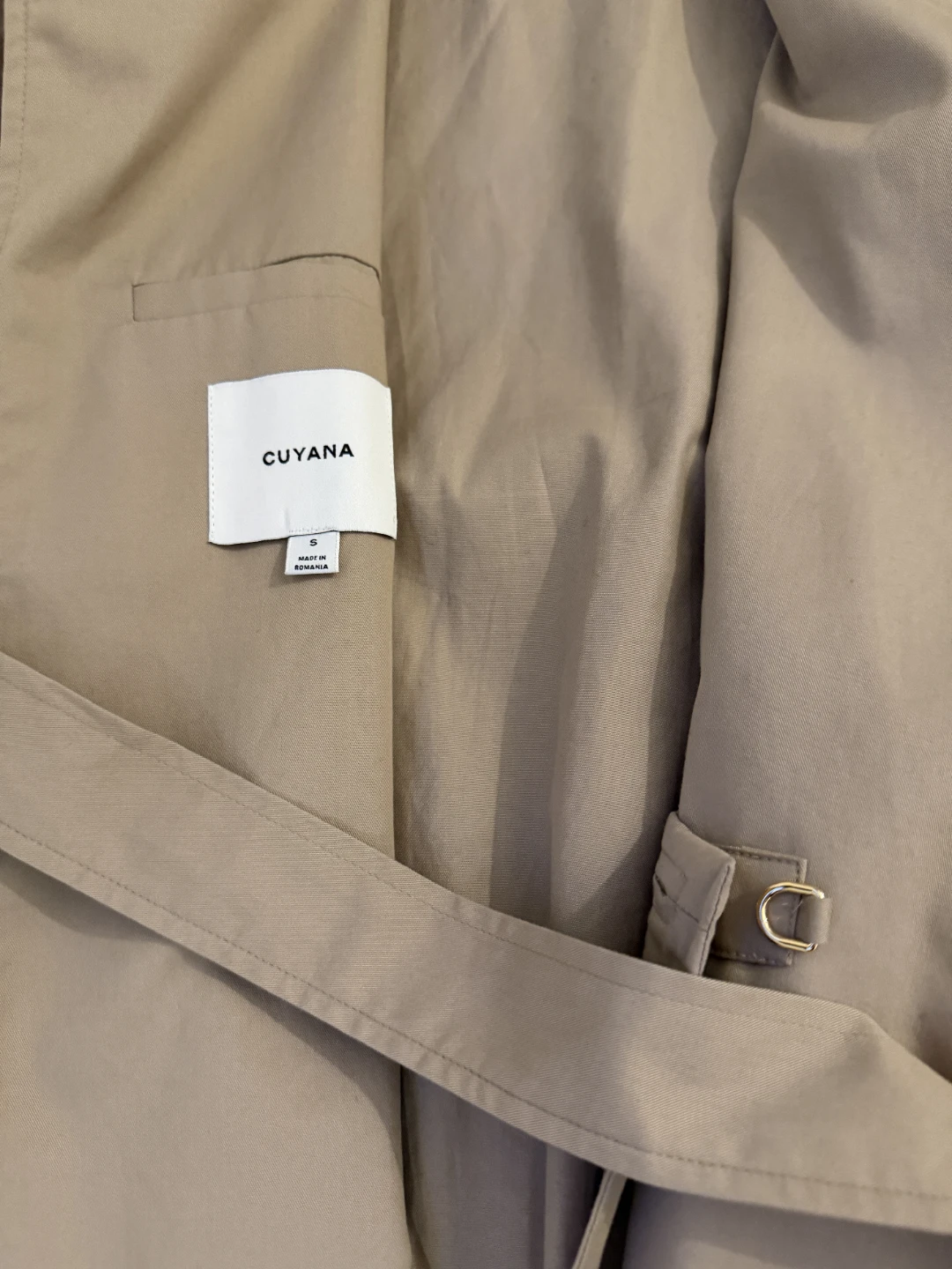 Cuyana Relaxed Trench Coat - Size Small - photo 3