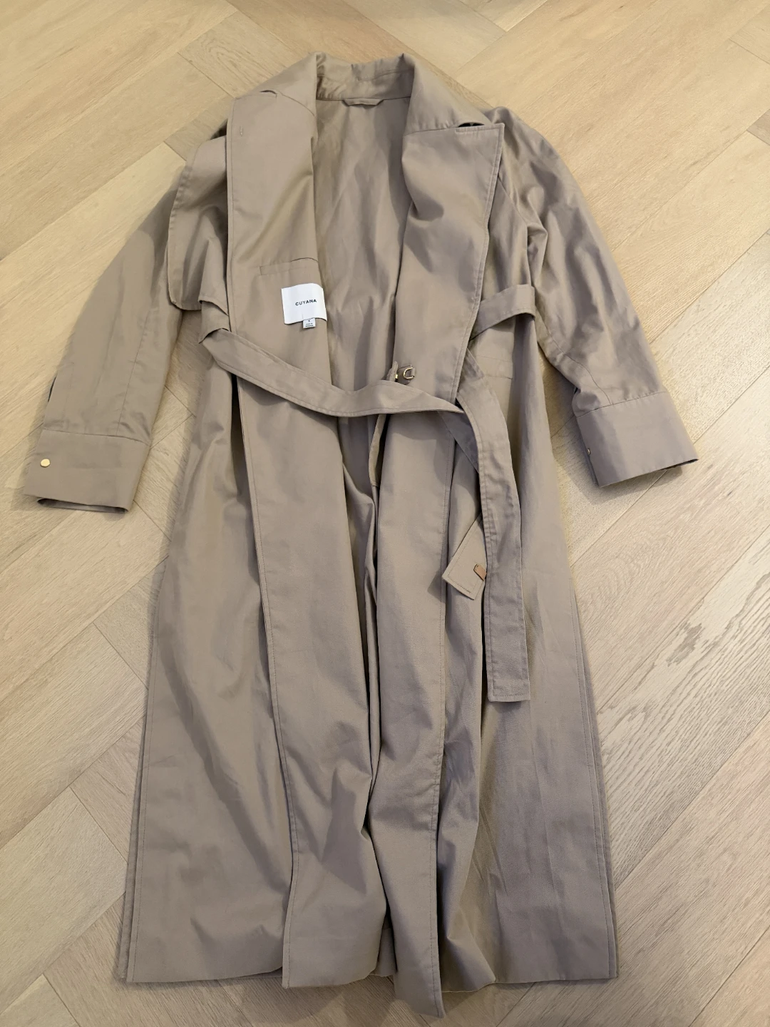 Cuyana Relaxed Trench Coat - Size Small - photo 4