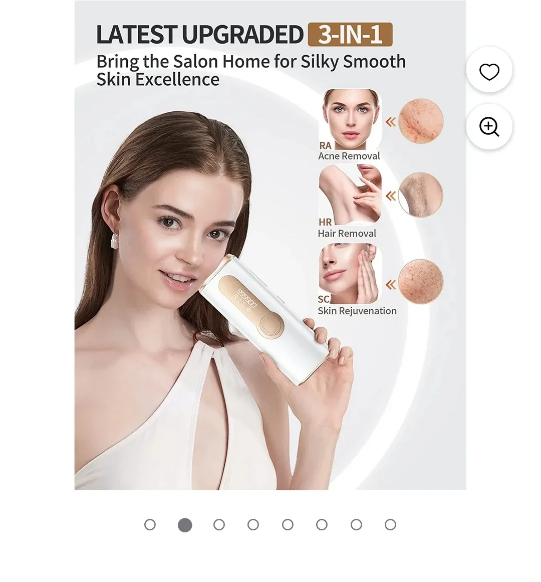 IPL Laser Hair Removal with Ice Cooling Care Function image indicator(3)