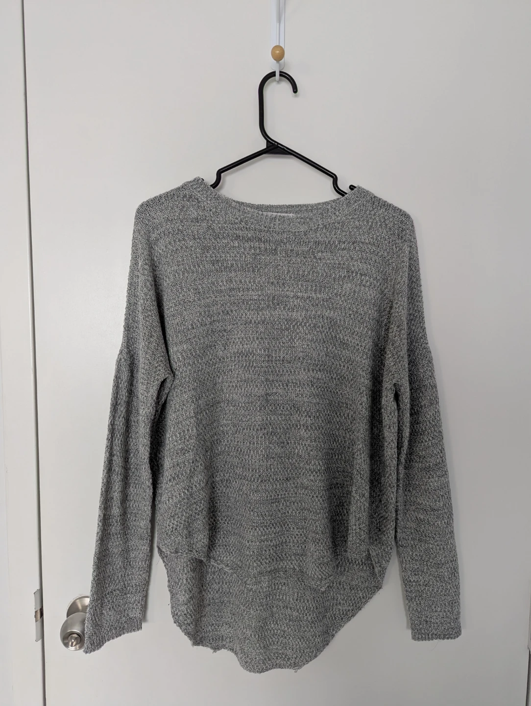 Don't Ask Why Grey Sweater - one size