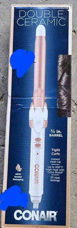 Conair Double Ceramic 3/4" Curling Iron - New in Box image indicator(3)