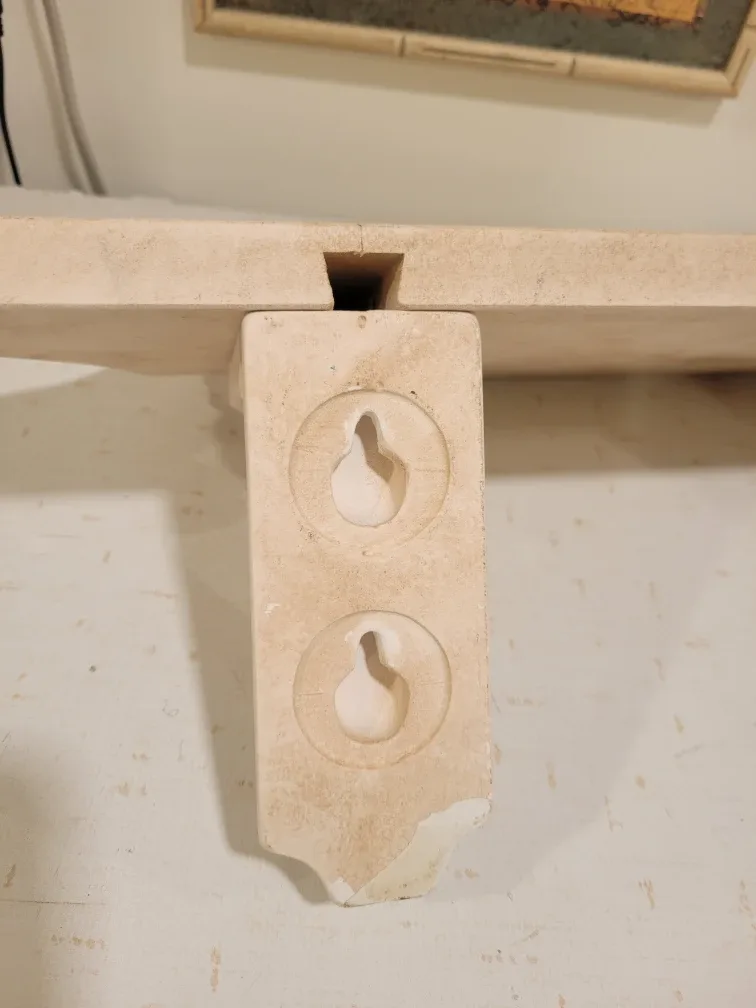 Ornate Schroll Classic Plaster Wall Mount Shelf image indicator(4)