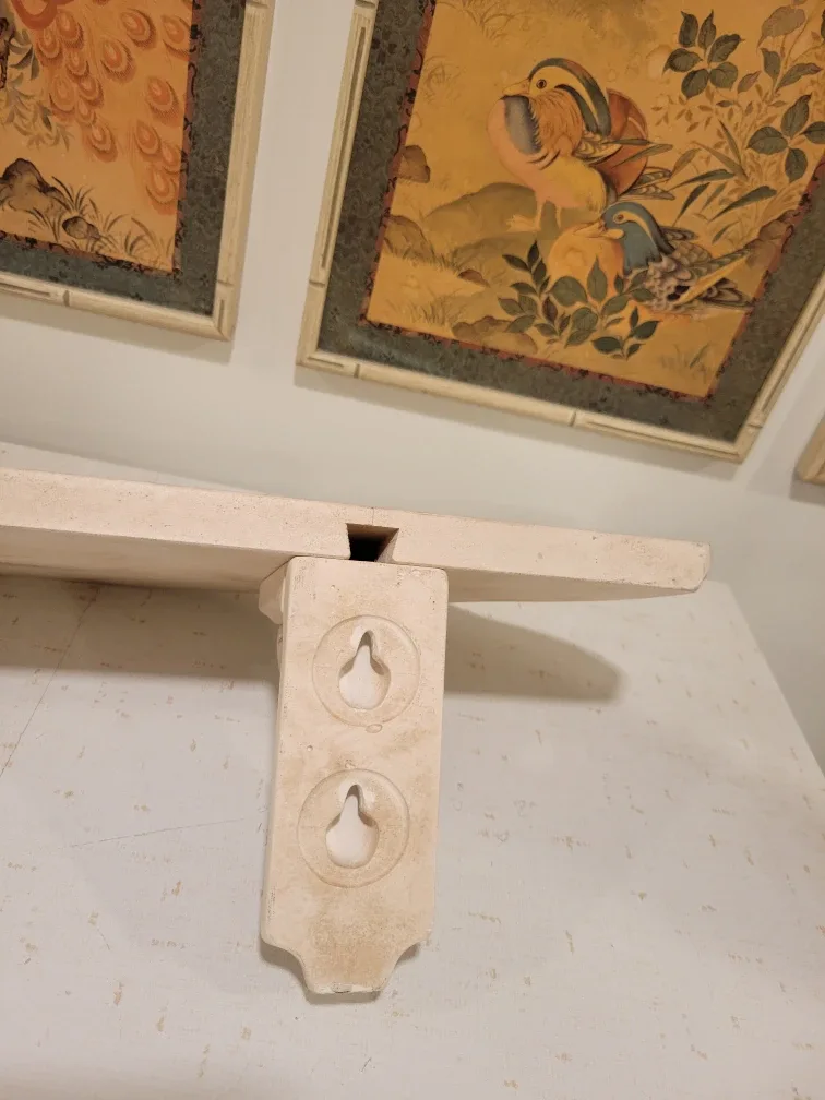 Ornate Schroll Classic Plaster Wall Mount Shelf image indicator(5)