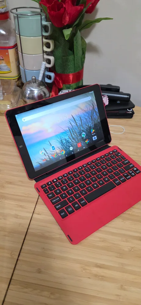 RCA Viking Pro Tablet with Keyboard - Red