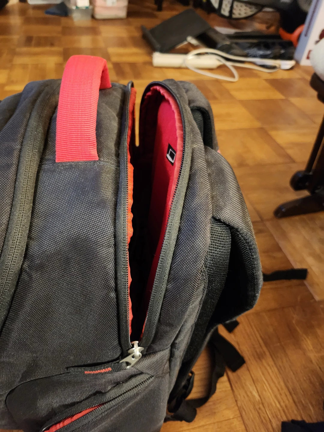 6 Pack Fitness Expedition Laptop Backpack Black/Red - photo 2