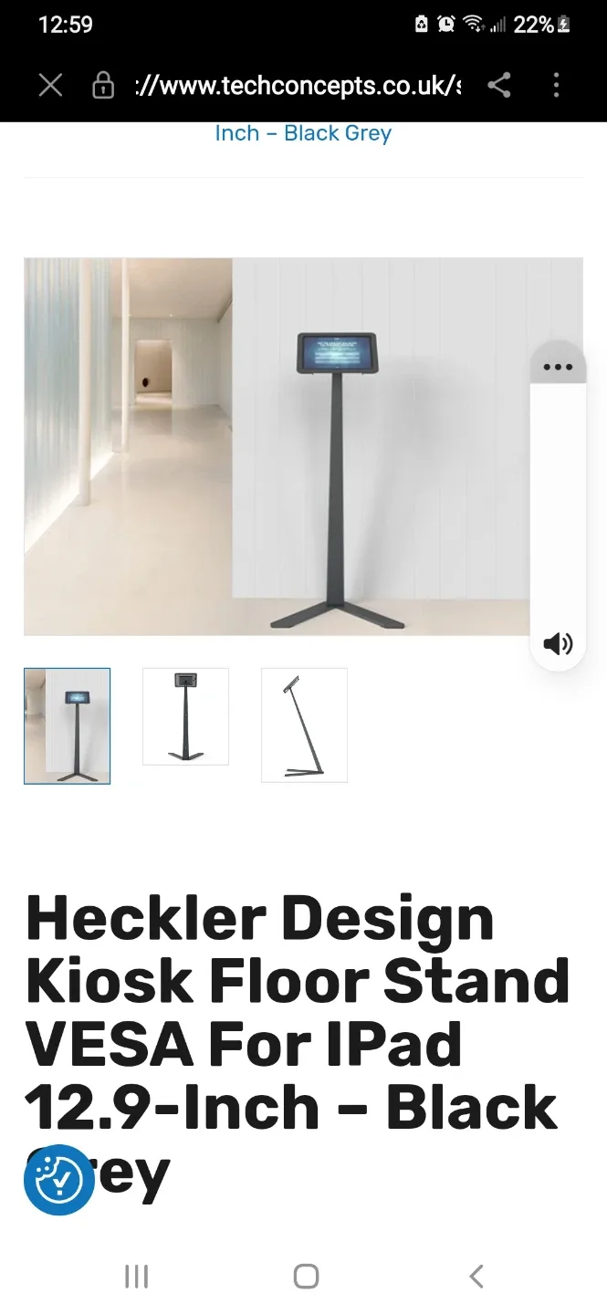 New Heckler Design Kiosk Floor Stand for iPad 12.9-Inch image indicator(4)