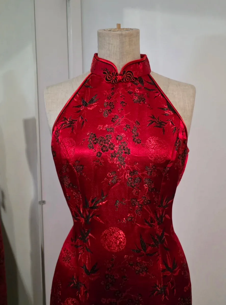 Red Cheongsam Dress image indicator(2)